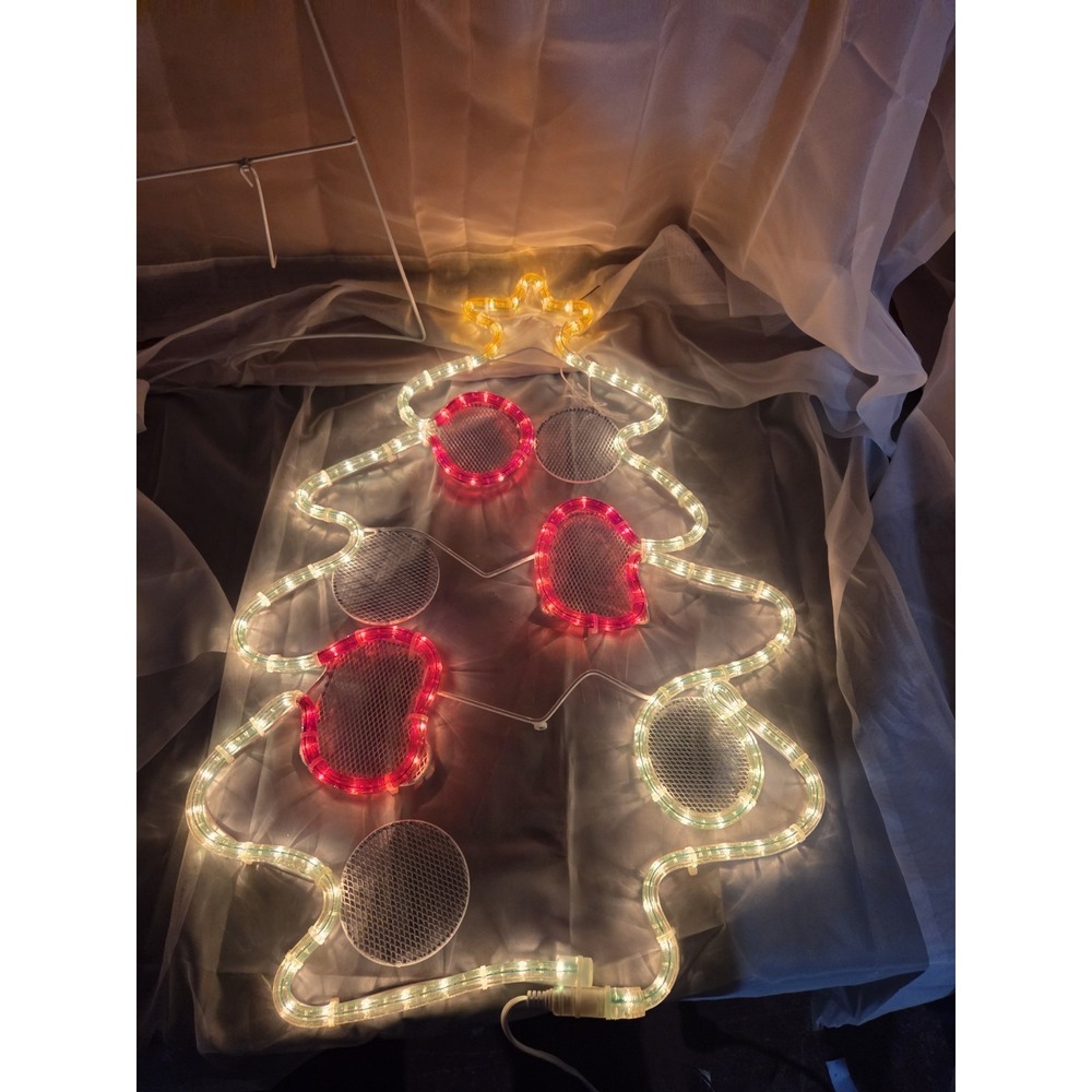 Large Star Glow Tubelight Decor Christmas Tree Display 29" Vintage 2005 Rare